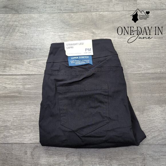 Slim-Sation Petite Straight Leg Capri Pants Size PM - Picture 6 of 6